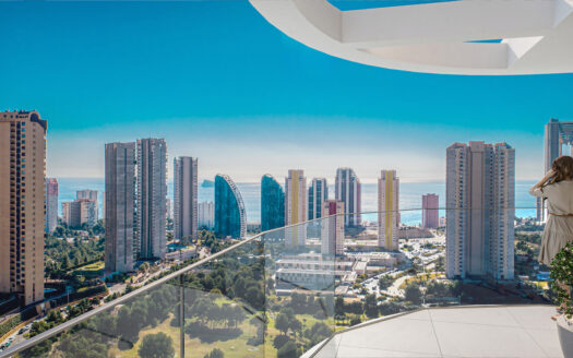 Penthouse sea views in Benidorm.